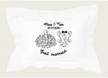 Stickdatei - Hochzeit Just Married Brautkleid und Anzug individualisiert